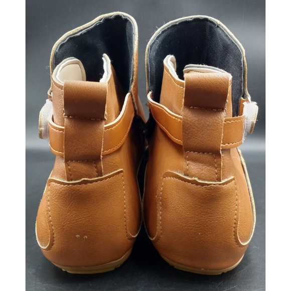 Lt. Brown Faux Leather Ankle Boot‎ New Sz 10 - Picture 3 of 6